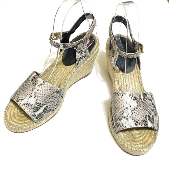 KG Kurt Geiger Naomi Espadrille Snakeskin Wedge 9M - Picture 5 of 13